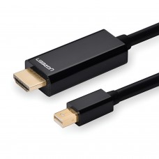 Ugreen Mini Displayport Male To 4k@30hz Hdmi Cable 1.5m - Black Ugreen Mini Displayport Male To 4k@30hz Hdmi Cable 1.5m - Black