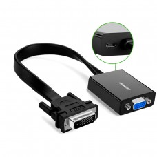 Ugreen Dvi-D 24+1 To Vga Active Video Adapter (Male To Female) – Black Ugreen Dvi-D 24+1 To Vga Active Video Adapter (Male To Female) – Black