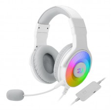Redragon Over-Ear Pandora Usb (Power Only)|Aux (Mic And Headset) Rgb Gaming Headset - White Redragon Over-Ear Pandora Usb (Power Only)|Aux (Mic And Headset) Rgb Gaming Headset - White