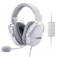Redragon Over-Ear Aurora Gaming Headset - White Redragon Over-Ear Aurora Gaming Headset - White
