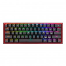 Redragon K616 Fizz Pro 61-Key Rgb Mechanical Gaming Keyboard – Black (60%, Rgb, Wireless/Wired, Hot-Swappable)
