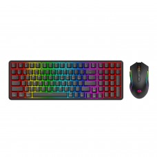 Redragon S162 Rgb 3-Mode Wireless Mechanical Gaming Keyboard And Mouse Combo - Black Redragon S162 Rgb 3-Mode Wireless Mechanical Gaming Keyboard And Mouse Combo - Black