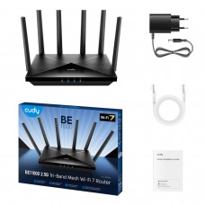 Cudy Be6500 Wi-Fi 7 Dual-Band Router With 2.5gb Wan-Black Cudy Be6500 Wi-Fi 7 Dual-Band Router With 2.5gb Wan-Black