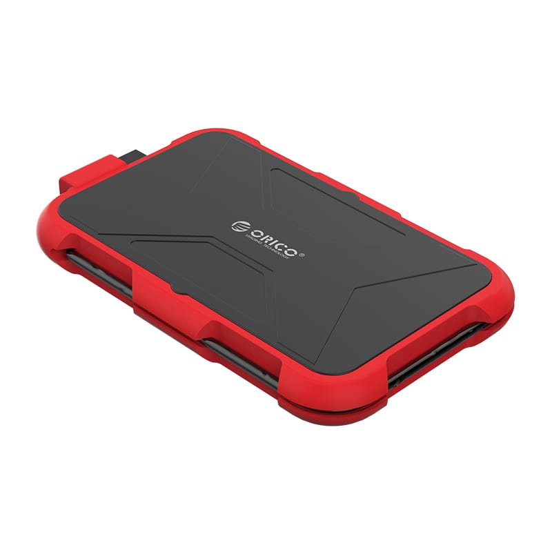 ORICO 2.5″ USB3.0 External HDD Silica Gel Enclosure – Red