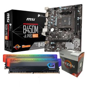 Amd Ryzen 3 Upgrade, MSi B450 A Pro am4 Motherboard with 2x 8gb Giel ddr4 3200 memory modules