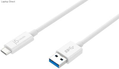 J5create Jucx06 Usb3 (Gen2/10gbps) Type-C To Type-A Cable – For 10gb/S Fast Data Transfer + 60w/3a Fast Charge – 90cm – Retail Pack