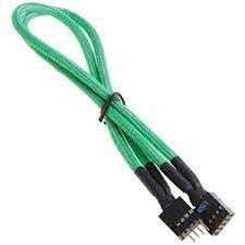 Bitfenix Bfa-Msc-Iusb30gk-Rp Alchemy Multisleeved(1) Cable – 30cm – Internal Usb Header Extension Cable – Green