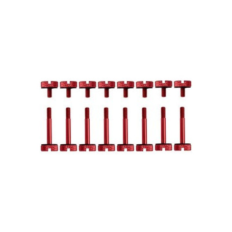 Corsair Cc-8900102 Red – 8 Sets Of Long+Short Anodized Aluminum Thumbscrews – For Crystal Series 570x Series
