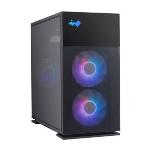 In Win 327 Mini Tower Chassis – Tempered Glass Front Argb Logo Display Front Mesh Panel With Honeycomb Vents Quick-Release Side Panel Removal Button 1.2 Mm Thick Steel And Tempered Glass Dedicated Top Chambers Design For Heat Separation No Psu