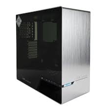 In Win 905 Full Tower Chassis With Oled Disply ( Customizable Or Pc Health Display ) Silver – With Dual Tempered Glass Side Panels With White Logo Display ) Quick-Release Side Panel No Psu