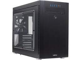 Lian-Li Pc-A51wrx With Windowed Side Panel All Black With Black Interior + Red Highlight No Psu