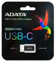 Adata Acm2adppl-Rbk Usb Type-C To Usb2 Micro-B Female Converter ( For External Usb3.0 Enclosure/Hdd Or Mobile Device ) – 25x11x6mm – Retail Pack