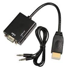 Hdmi To D-Sub(Vga) Converter ( For Vga Card With Hdmi ) + 3.5mm Audio Out – Bulk Pack