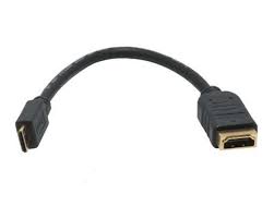 Mini-Hdmi ( Type-C / 3.2×11.2mm ) To Hdmi Converter/Cable ( For Vga Card With Mini-Hdmi ) – Bulk Pack