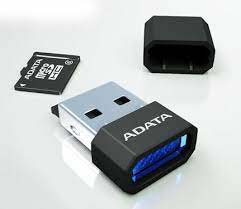 Adata Am3rbkbl Microsdhc/Sdxc Nano Card Reader ( Nano Flash Drive Type ) – Black With Blue Led – 15x21x8mm Ultra-Compact