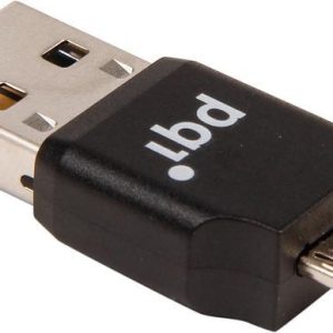 Pqi Rf01-0016r014j Connect 203 Black – Microsdhc/Sdxc Flash Drive Type With Usb+Microusb Dual Interface – 33×14.7×8.3mm Ultra-Compact