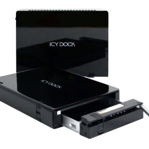 Icydock Mb559uea-1sb Blk Multi-Drive Exchangeability With Hot-Swapable Removable Inner Tray Ultra-Thin