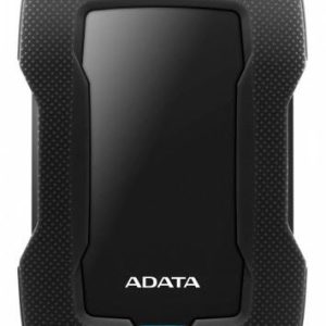 Adata Hd330 Series 4tb/4000gb Black+Black With Silicon Casing With Shock Absorption + G Shock Sensor Protection