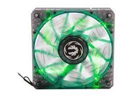 Bitfenix Bff-Wpro-12025g-Rp Spectre Pro Led All White With Green Led Led On/Off Via Jumper Or Fan Controller – High Pressure/Cfm With Dual Frame Construction + Anti-Vibration Rivets + Extra 7v Low Voltage Adapter 120x120x25mm 9x Reinforced Fan Blade
