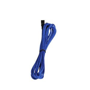 Bitfenix Bfa-Msc-3f60bk-Rp Alchemy Multisleeved(3) Cable – 60cm 3 Pin Power Extension Cable For Cpu Fan Or System Fan – Blue