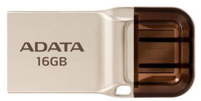 Adata Uc360 16gb Usb3.0 + Microusb Dual-Head Flash Drive Ultra-Slim With Metal Housing Integral Strap Mount Advanced Cob ( Chip-On-Board ) Design With Water/Dust/Shock Resistant 27.7×13.5x7mm + 3.8 Grams Weight Compact Design – 5 Years Warranty