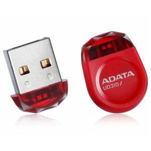 Adata Ud310 32gb Usb Gem Flash Drive Red Ultra-Slim Jewel-Like With Water Resistant Cob ( Chip-On-Board ) Design 23x17x7mm + 2.5 Grams Weight Compact Design Read/Write : 30/8 Mb/Sec (120x) Support Linux Mac Os Support Free Ostogo + Ufdtogo + 60days