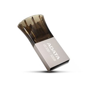Adata Uc330 32gb Usb2.0 + Microusb Dual-Head Flash Drive Ultra-Slim With Zinc Alloy Material Design Mini-Cob ( Chip-On-Board ) Design 31x17x11mm + 3.6 Grams Weight Compact Design Read/Write : 18/5 Mb/Sec (120x) – 5 Years Warranty