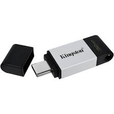 Kingston Dt70/32gb Datatraveler 70 Black 32gb Flash Drive With Keyring Loop Usb3 (Gen1/5gbps) Type-C For Pc Or Mobile Devices Read/Write : 100/15 Mb/Sec 59×18.5x9mm Mini Size Support Linux Mac Os – 5 Years Warranty