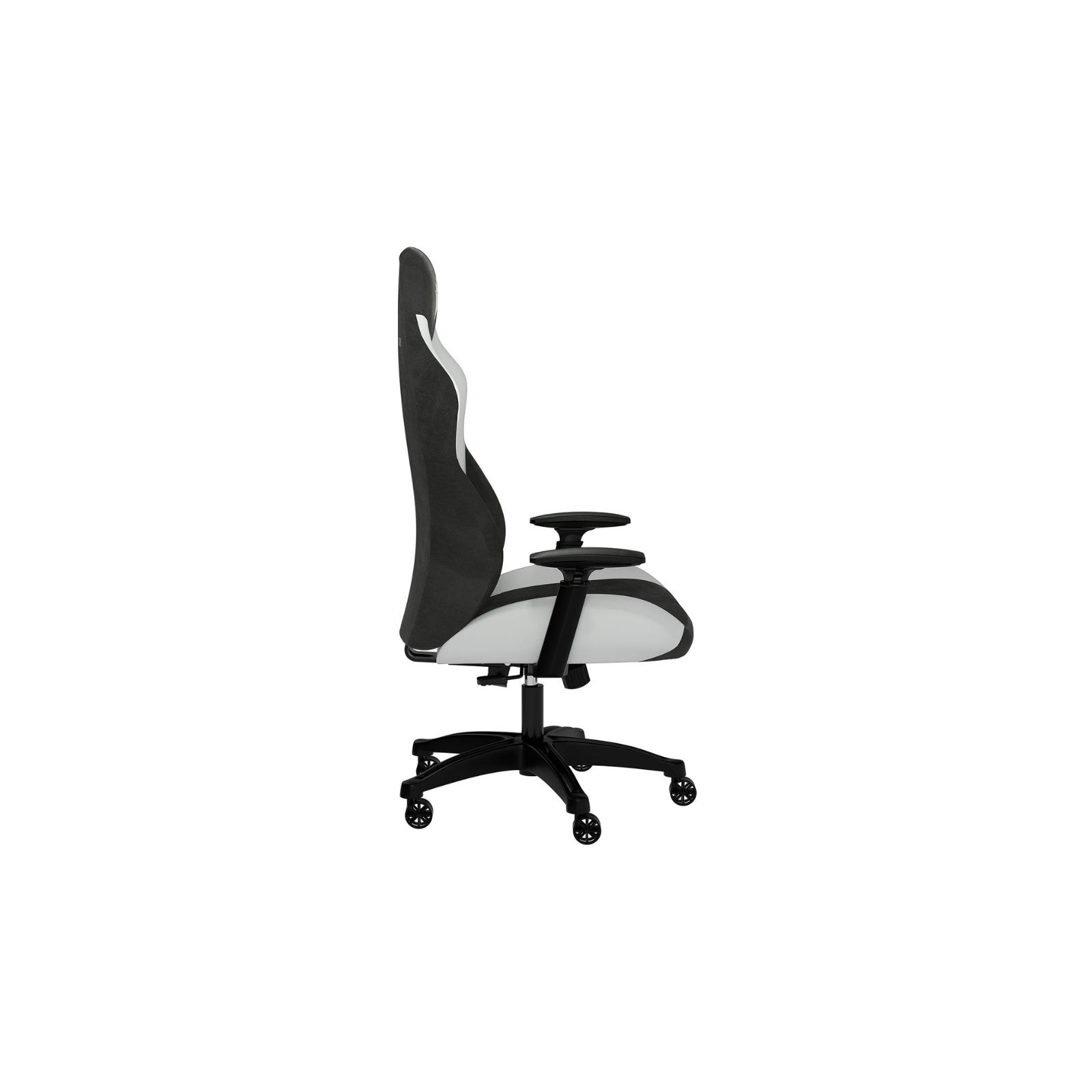 Corsair Cf-9010040-Ww Tc70 Remix Black + White Remix Gaming Chair – With Solid Steel Construction 3d Adjustable Armrests (Vertical + Front-To-Back + Swivel) Adjustable Height + Recline + Tilt Nylon Caster Wheels Foam Lumbar Support Bottom + Front +