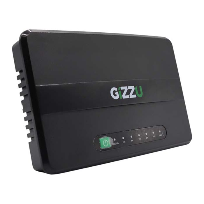 GIZZU 30W 32Wh 8800mAh Mini DC UPS Lithium – Black