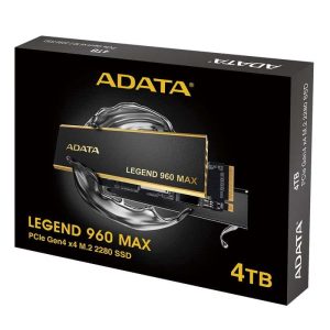 Adata Aleg 960-4tcs 4tb Legend 960 Series With Detachable 7.3mm Heatsink – Ngff(M.2) 3d Tlc Ssd With Nvme Pcie Gen4 X4 Mode Ssd Type 2280 -22x80x10.65mm Smi Sm2264 Controller ( Quad-Cores / 8-Channel ) With 4gb Ddr4 Cache With Ldpc (Low Density Parity