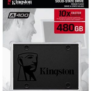 Kingston Sa400s37/480g A400 Ssd Tlc Solid-State Drive 2.5″ 480gb Sata6g – Phison's 3111-S11 Single-Core Controller / Dual-Channel With Ldpc ( Low-Density Parity Check ) Compressible Data (Atto) Read/Write : 500/450mb/Sec 1 Millions Mtbf Wi