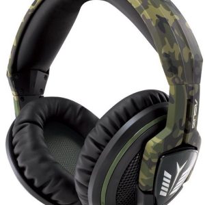 Asus Echelon Forest Edition – Gaming Headset – Military Camo Style Retractable Noise-Filtering Microphone 50mm Neodymium Magnet Drivers With 100mm Over-Ear Cushions With In-Line Volume Control With In-Line Volume Control With Cable Organizer 3.5mm 4
