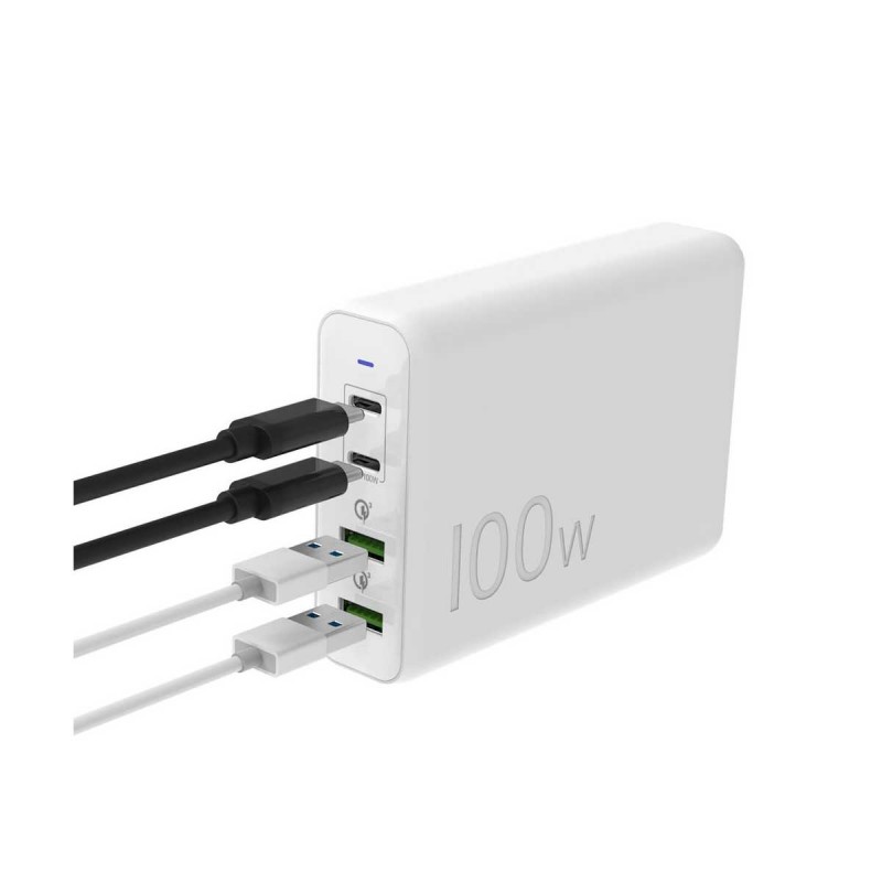 J5 Create Jup60 Qc3.0 Super Charger – 6x Usb Type-A Dcp ( Dedicated Charger Port ) – 1x Qc3.0 ( 6.5v/3a ; 9v/2a ; 12v/1.5a ) + 5x Fast Charge( 5v/2.4a ) 58w 90x58x27mm With Ac-Adapter