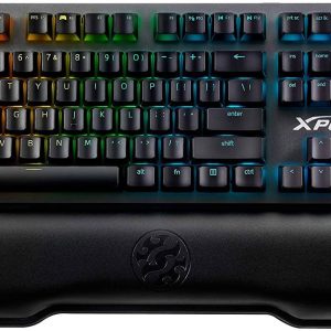 Adata Xpg Summoner Gaming Keyboard – Cherry Mx Blue – Individually Customizable Rgb (16.8m Color) Led On All Keys – 449x135x44mm Tactile & Clicky Switch With Force Feedback / Low Resistance 50g Actuation Force With 60g Peak 2mm Actuation Distance