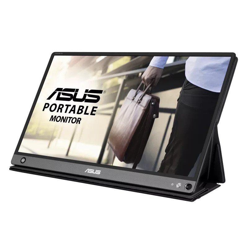 Asus Zenscreen Go Mb16ahp 15.6″ + Battery ( 7800mah With Q.C3.0 Charge ) + Speaker ( 2x 1w ) – Usb3 Type-C + Microhdmi Portable Ips Led Display – Ideal For Notebook/Mobile/Game Consoles/Cameras/Tablets As 2nd Disply Powered By Usb With Ah-Ips Tech