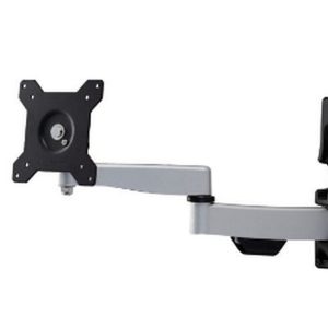 Aavara Ae211 Wall-Mount Lcd / Plasma Arms – Ultra Slim Profile – Aluminum Alloy 2 Arms With 3 Joint +/-15 Tilt +/-90 Swivel Automatic Safety Lock With Expertorque Technology With Smart Cable Management Vesa Wall-Mount : 100×100 / 75×75 Mm ; Dim : 2