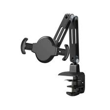 Aavara Apc210 Display Arms Clamp Base – For Upto 11″ Tablet / Ebook + Ipad Series – 2 Arms / 3 Joints With Tri-Security Mechanism ( Arm+ Anti-Thief+ Kensington Lock ) – 360 Rotation + 180 Tilt + 230 Swivel Angle Adjustable – Retail Pack