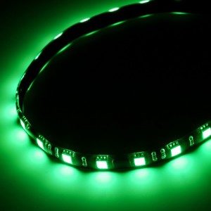 Bitfenix Bfa-Mag-30gk15-Rp Alchemy 2.0 Magnetic Led Strips – With Magnets Embedded Into Strips Tribright Led With Independent Ics For Each Led Bulb Support Daisy-Chain Connect For Mutiple Led Strips/Power Adapter – Green 15 Leds / 30cm