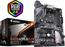 Gigabyte B450 Aorus Pro : Amd Am4 Mb – With Pre-Mounted I/O Shield With Thermal Armor + Rgb Fusion 2.0 With On-Board Rgb Display ( Multi Zones ) Addressable Led Strip Support Mosfet Heatsinks Smartfan5 With 6x Temperature Sensors + 5x Hybrid Fan Headers