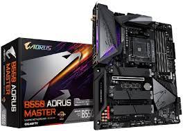 Gigabyte B550 Aorus Master + Wifi(Ax) : Amd Am4 Mb – With 16 Phase Digital Vrm Pre-Mounted I/O Shield With Thermal Armor + Rgb Fusion 2.0 With On-Board Rgb Display ( Multi Zones ) Addressable Led Strip Support 2x Copper Pcbs Design Mosfet Heatsinks W