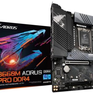 Gigabyte B660m Aorus Pro Ddr4 : All-In-One Lga1700 Alder Lake Mb – With 12+1+1 Phase Digital Vrm Hybrid Core Optimization Pre-Mounted I/O Shield With Thermal Armor + Rgb Fusion 2.0 With On-Board Rgb Display ( Multi Zones ) Addressable Led Strip Support