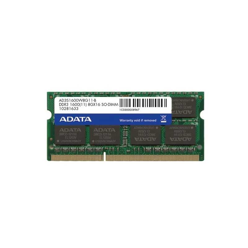 Adata Adds1600w4g11 / Adds160024g11 4gb So-Dimm 204 Pin – Ddr3l-1600 Cl11 1.35v / 1.5v Dual Voltage – Lifetime Warranty