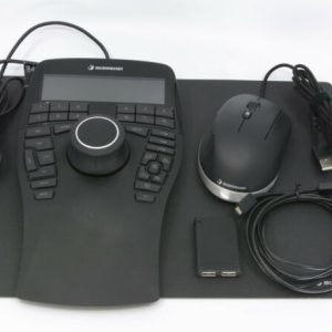 3dconnexion 3dx-700058 / 3dx-700083 Spacemouse Enterprise Kit – For Ultimate 2-Hand Power ( With Extra Cadmouse + Cadmouse Pad + 2-Port Usb Hub ) – 3d Mouse/Input Device For 3d Application With 6dof ( 6-Degrees-Of-Freedom ) Sensor + 3x Custom View Keys