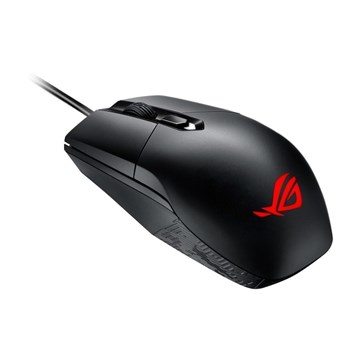 Asus Rog Strix Impact Optical Gaming Mouse – Rgb Led On Logo With 3 Color Scheme Support Aura Sync With Mb+Vga+Kb Soft Rubber Coating With Mayan Pattern Finish Durable 50-Million-Click Omron Switches Separated Left And Right Buttons To Reduce Force A