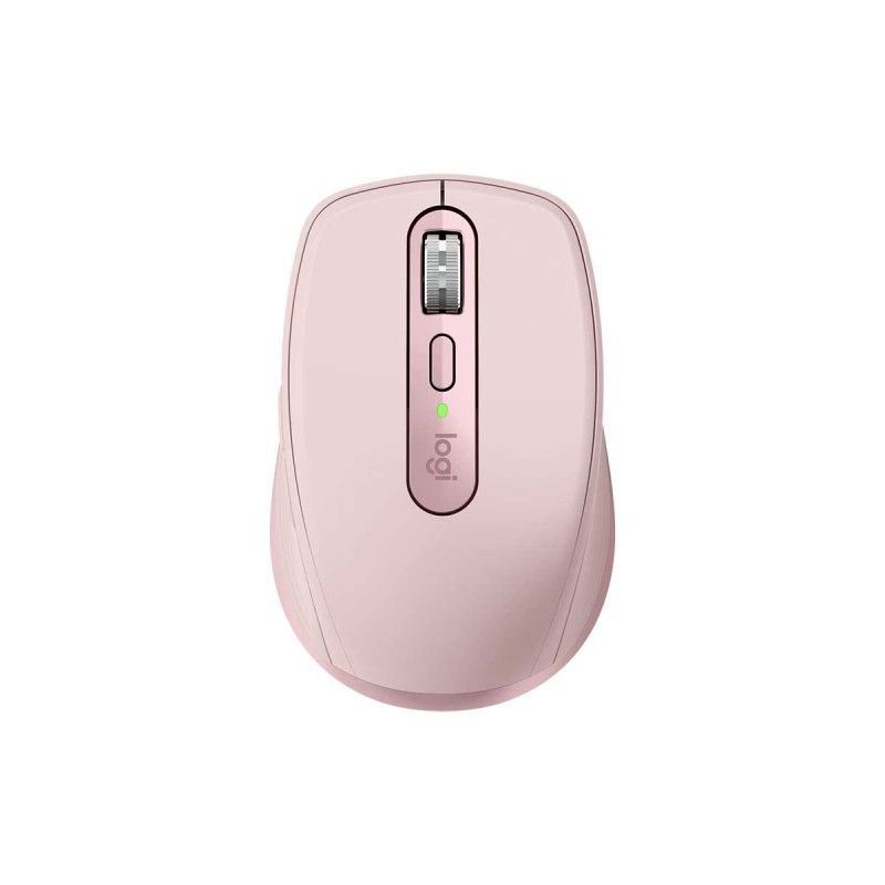 Logitech 910-005990 Mx Anywhere Mx3 Pink Wireless Laser Mouse Wifi+Bluetooth Dual Connection Magspeed Smartshift Wheel ( 1000lines/Sec ) Logitech Flow (Copy And Paste Between Devices) With Ssl And Aes256 Bit Encryption Pair Up To 3x Computers With E