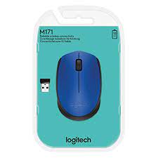 Logitech 910-004640 M171 Cordless Notebook Mouse With Micro Nano Receiver Black + Blue Highlight 3 Buttons With Smart Power Management ( Power Off When Receiver Stored Into The Mouse ) 1000dpi – Usb