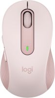 Logitech 910-006254 Signature M650 Cordless Mouse – Pink Wifi+Bluetooth Dual Connection With Smartwheel Scrolling + 90% Reduced Noice From Clicking And Scrolling Contoured Soft Rubber Grip Precision Tracking Auto Sleep With Power On/Off Switch 5 Bu