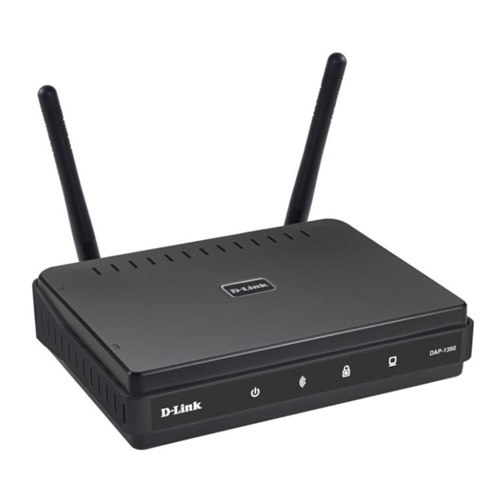 D-Link Dap-1360 Wireless N Access Point – 2.4ghz 802.11b/G/N 300mbps 10/100 Lan Connection With Wps Button – Work As Wireless Repeater 2 X External Detachable Antennas
