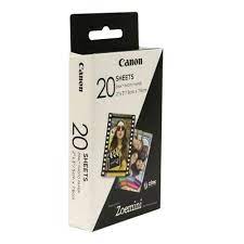 Canon Zp-2030 Zink Sticky-Backed Gloss Photo Paper 3×2″ 20sheets